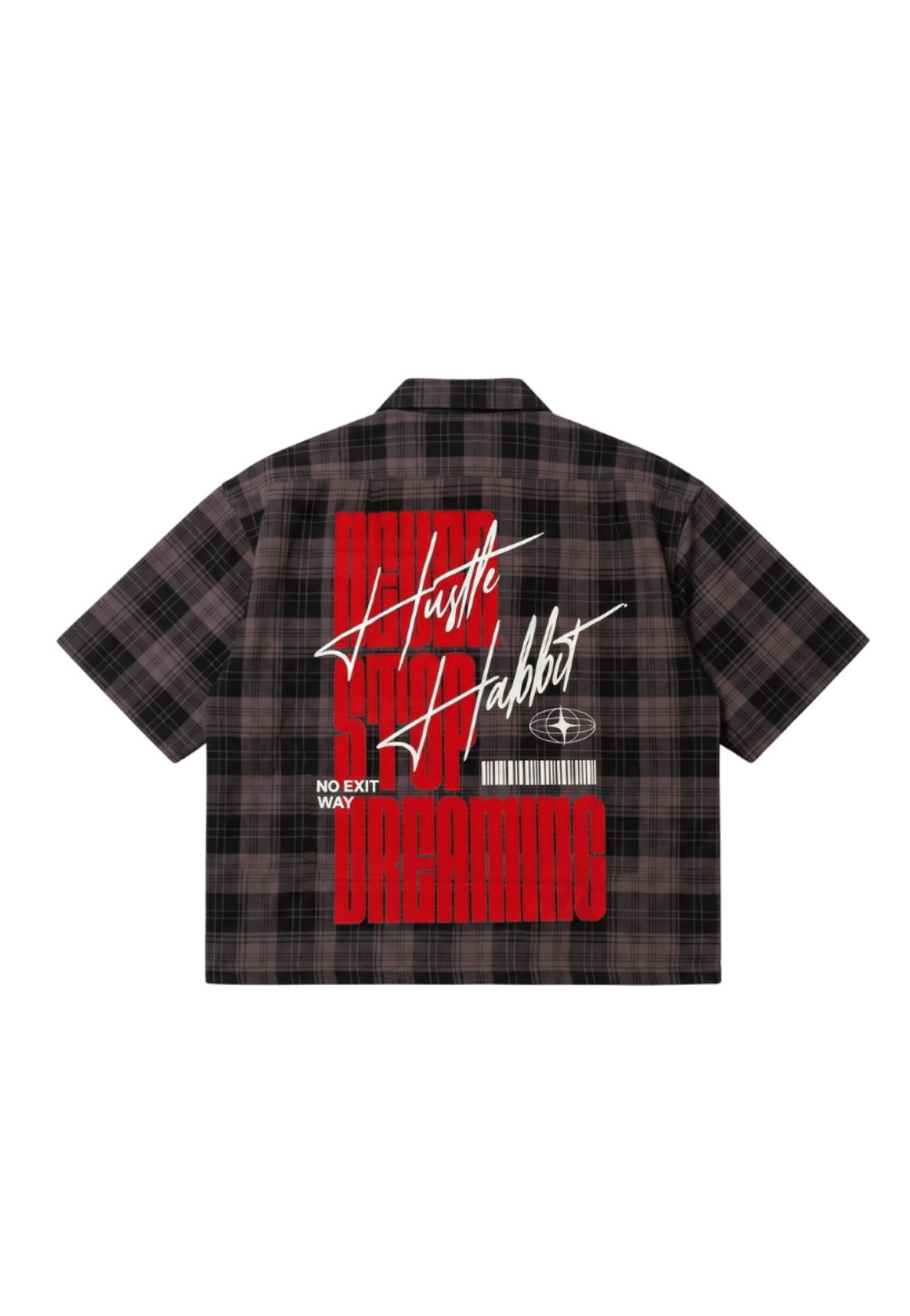 Never Stop Dreaming Plaid Boxy Crop Shirt - Terrax Clothing