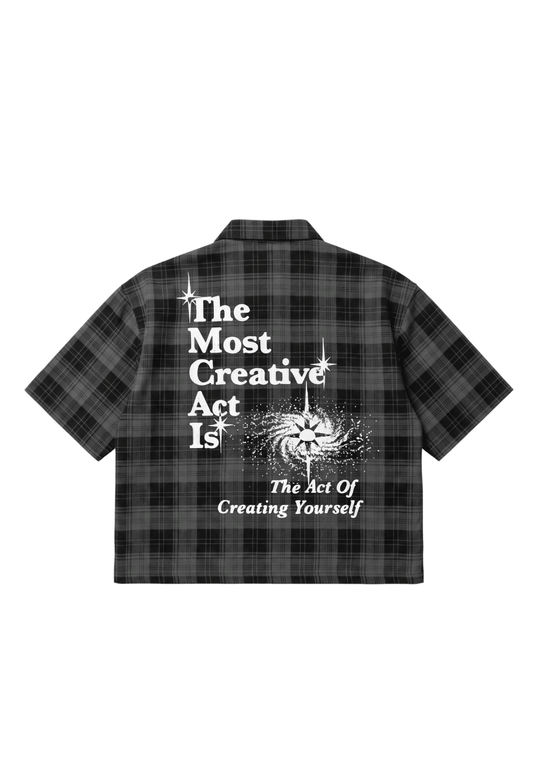 Creative Act Plaid Boxy Crop Shirt - Terrax Clothing