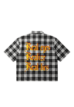 Real Eyes Realize Real Lies Plaid Boxy Crop Shirt - Terrax Clothing